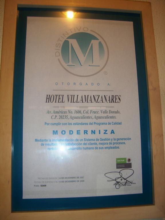 Hotel Villa Manzanares Aguascalientes Eksteriør billede